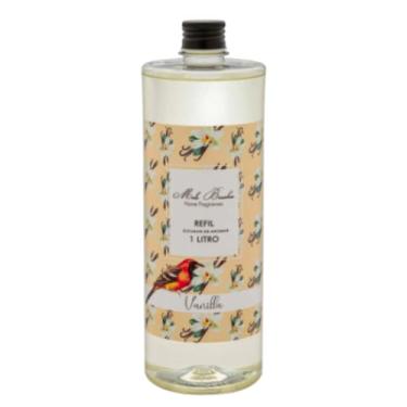 Imagem de Refil Vanilla - Mels Brushes - 1 Litro Para Difusor de Varetas Aromatizante Bem estar Para Casa Sala Banheiro Quarto Escritóri