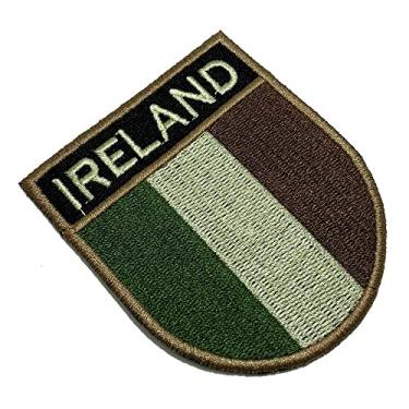 Imagem de BP0059ET03 Bandeira Irlanda Patch Bordado Termo Adesivo