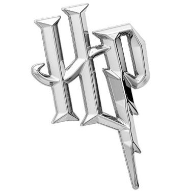 Imagem de Fan Emblems Harry Potter 3D Car Badge - HP Symbol (Chrome)