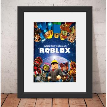 Imagem de Quadro Roblox Poster 56x46cm Vidro + Paspatur U2802