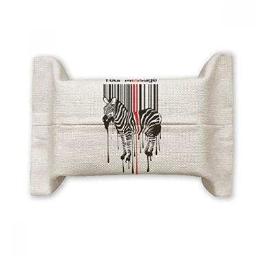 Imagem de Bolsa de linho de algodão preta vermelha listrada Code Graffiti Pinto