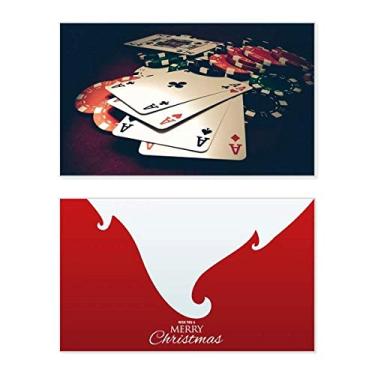 Imagem de Fichas de pôquer para cartas de jogos, fotos, férias, férias, comemorações, cartão de felicitações, mensagem de Natal