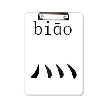 Imagem de Componente de personagem chinês Biao Prancheta Pasta Bloco de Escrita Placa de Apoio A4