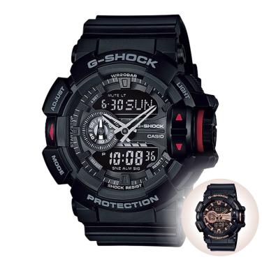 Imagem de Relógio de Pulso Casio G-Shock Masculino Prova Dágua 200M Analógico Digital Preto GA-400