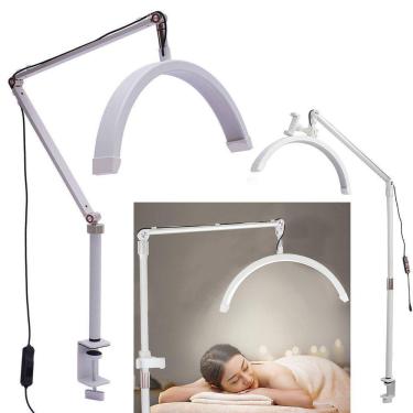 Imagem de Luminaria Estetica 3 Tons Ajustavel Suporte Celular Spa Estudio Consultorio Dentista Limpeza Pele Maquiagem Tatuagem