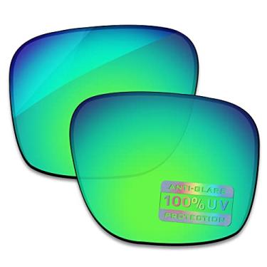 Imagem de Bowyer Lentes de reposição polarizadas para óculos de sol Oakley TwoFace OO9189 - Espelho verde jade