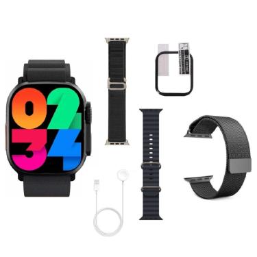 Imagem de Relógio Smart Watch Lançamento Hw9 Ultra Max Android iOS Bluetooth Gps Bússola Masculino Feminino-Unissex