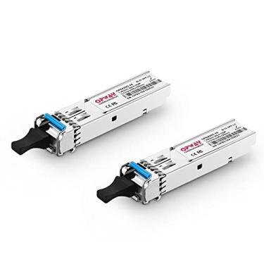 Imagem de Tongyu SFP LC Module 1000Base 1310nm/1550nm 20km Transceptor LC único para Cisco, Ubiquiti UF-SM-1G, Netgear, Mikrotik