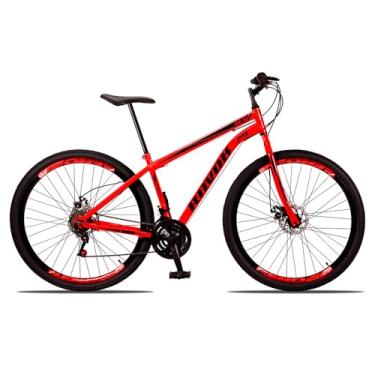 Imagem de Bicicleta Aro 29 Ravok 21v Aço Carbono Freios a Disco (Vermelho)