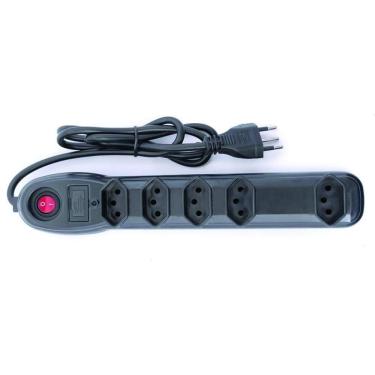 Imagem de Filtro Linha 5 Tomadas 3 Pinos 1 Metro Residencial Comercial