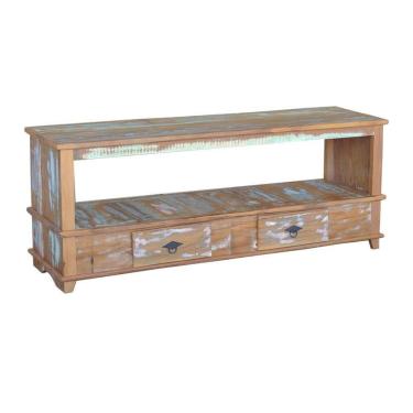 Imagem de Rack Aparador Lorena 1,5m Em Madeira Maciça Com Pátina