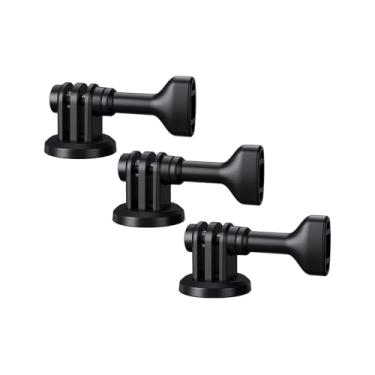 Imagem de JJC Pacote com 3 adaptadores de montagem de tripé de 1/10.2 cm-20 para câmera de ação GoPro Hero 12 11 10 9 8 7 6 5, DJI Osmo Action 4 3, Insta360 Ace Pro, adaptador de parafuso de câmera de ação para