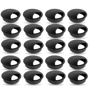 Imagem de Kit 20 Peças Acabamento Passa Fio Mesa Cabo Elétrico Organizador de Fios