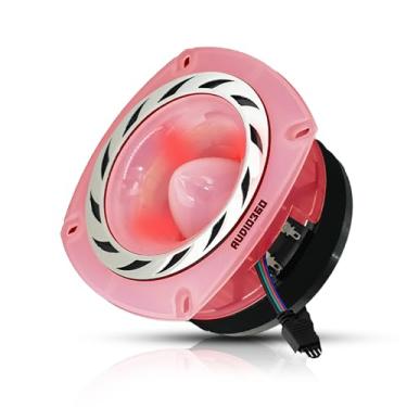 Imagem de Audio360 AD43TW Alto-falante super tweeter LED completo de 4,72 polegadas, 4 Ohm, potência máxima de 2000 W, sensibilidade de 106 dB, diafragma fenólico, bobina de voz CCAW para áudio profissional