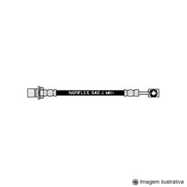 Imagem de Flexivel do Freio Traseiro 610mm A40 / C40 / D40 85 / ... - NORFLEX
