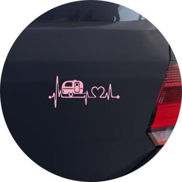 Imagem de Adesivo de Carro Trailer de Camping Batimento - Cor Dourado - Melhor A