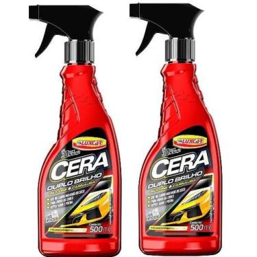 Imagem de 2 Ceras Líquidas Duplo Brilho Luxcar - Silicone E Carnaúba, N/A, Duplo