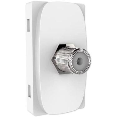 Imagem de Módulo Tomada Coaxial Tv Branco Gracia 85318 Alumbra
