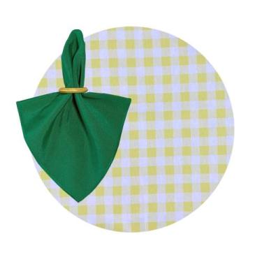 Imagem de Kit Capas de Sousplat 35cm Festa Junina com Guardanapo e Porta Guardan