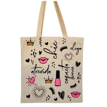 Imagem de Bolsa Ecobag 100% algodão ATREVIDA  - CARIOCA MAIS