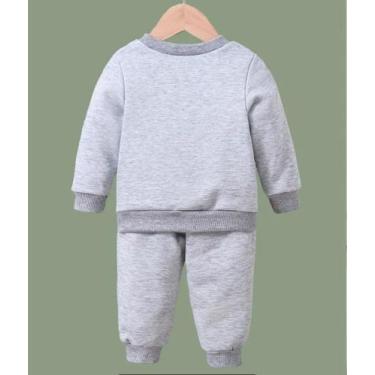 Imagem de Conjunto moletom sem felpas infantil blusa gola redonda e calça - Heil