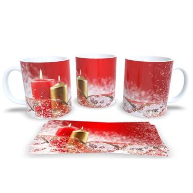 Imagem de Canecas de Porcelana Personalizadas Natal 2 - Estampa Sublimada, Mod.3
