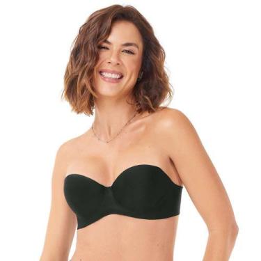 Imagem de Sutiã  Sem alça Com Bojo Corte a Laser Zee Rucci, Preto, 44