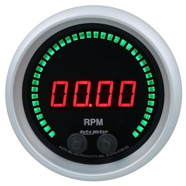 Imagem de AutoMeter Calibre 6798-SC, tacômetro, 3 3/8", 16K RPM, no painel, Sport-Comp Elite Digital