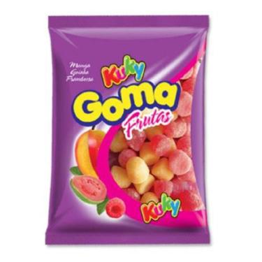 Imagem de Bala De Goma Frutas Kuky (manga, Goiaba E Framboesa) 500g