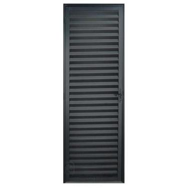 Imagem de Porta de Alumínio Preto Palheta Hale Esquadrias - Lado Esquerdo - 2.10