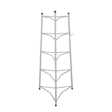 Imagem de Tripé Porta Panelas Estrela Branco 5 Compartimentos 82cm - Ouro Minas
