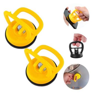 Imagem de Kit 02 Ventosa 6cm Sucção Até 5kg Desamassador Reparador De Carro Com 