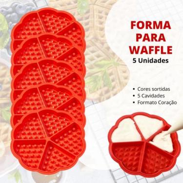 Imagem de Kit Forma Silicone Airfryer Micro-Ondas Reutilizável Waffle - Escolha 