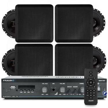 Imagem de Som Ambiente Area Gourmet Bluetooth Usb Sd Frahm Slim 1600 G5 + Arande