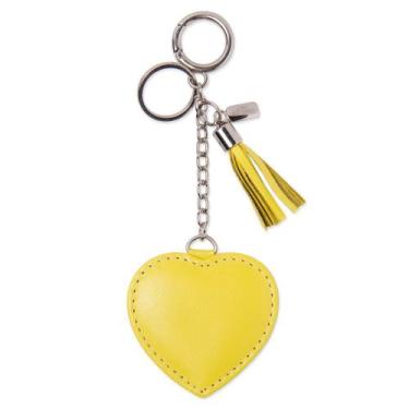 Imagem de Chaveiro couro amor amarelo - CELLWAY