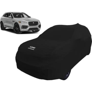 Imagem de Capa Automotiva Jaguar F-pace Tecido Helanca Cor Preta - Mz, Preta