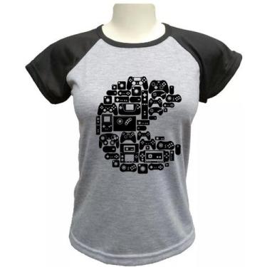 Imagem de Camiseta Babylook Pac Man Controles Consoles - alternativo basico, Cin