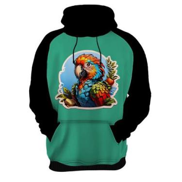 Imagem de Moletom Casaco Blusa Sticker Arara Colorida Ave Natureza 1 - Enjoy Sho