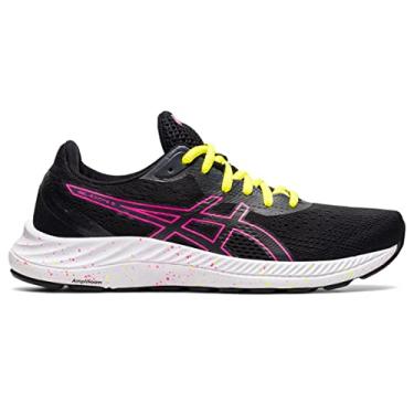 Imagem de ASICS Women's Gel-Excite 8 Running Shoes, 9M, Black/HOT Pink