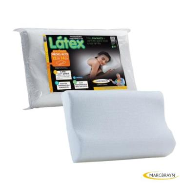 Imagem de Travesseiro Modelo Cervical Látex Sintético - MarcBrayn