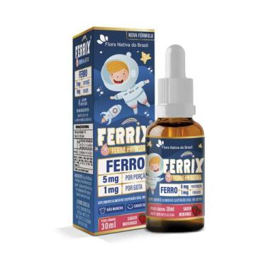 Imagem de Ferrix Ferro Em Gotas Baby Kids 5mg Por Porção 30ml - Flora Nativa, Mo