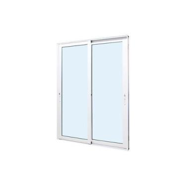 Imagem de Porta de Correr Panorâmica em Alumínio Branco Perfecta Max 215x120x9,8