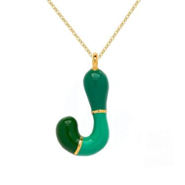 Imagem de Colar com letras de bolhas para mulheres, pingente de letra inicial de balão delicado 26 A-Z alfabeto colorido, moderno, joias de amizade, presentes para namoradas adolescentes, Adjustable, Latão, Sem