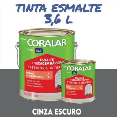 Imagem de Tinta Esmalte Sintético Coral Madeira e Metal 3,6 l e 900ml Coralar Ex