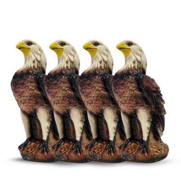 Imagem de Kit 4 Estátua Águia Gavião Espanta Pombos Gesso 36 Cm Varias Variedade