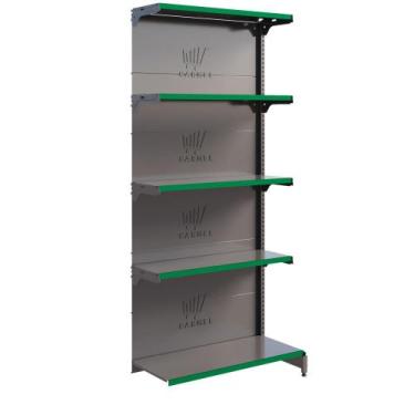 Imagem de Gôndola Fit De Parede 1 Continuação 2,02m Para Supermercados Bandejas 