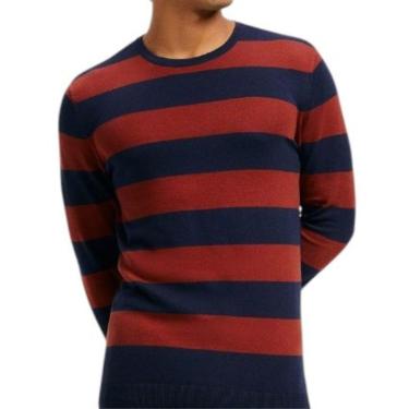 Imagem de Suéter Masculino Listrado Gola Redonda- Hering-Masculino