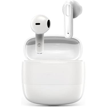 Imagem de Fone de Ouvido Bluetooth 5.3 sem fio intra auricula Esportivo Sem Fio com Caso de Carregamento TWS Estéreo com cancelamento de ruído XT98 Branco