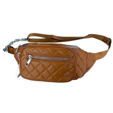 Imagem de Bolsa Pochete Feminina Moda Blogueira Estilosa Com Corrente - LF PRESE