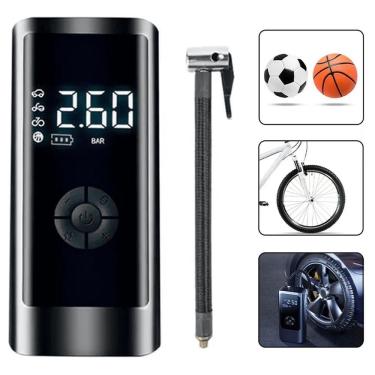 Imagem de Mini Compressor Ar Potente Portátil 150 Psi Carro Van Bike